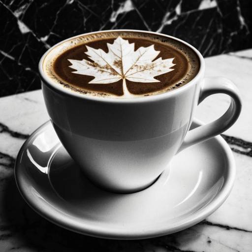 Nostalgic Film Noir Latte Coffee Scene