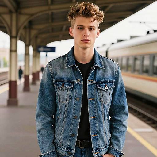 Wavy Faux Hawk in Fashion Editorial