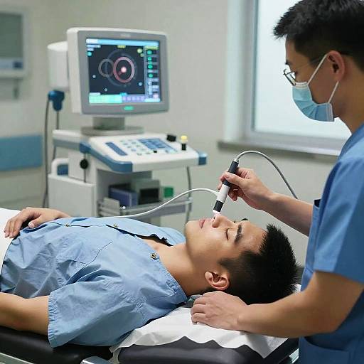 Photorealistic Colonoscopy Examination Scene