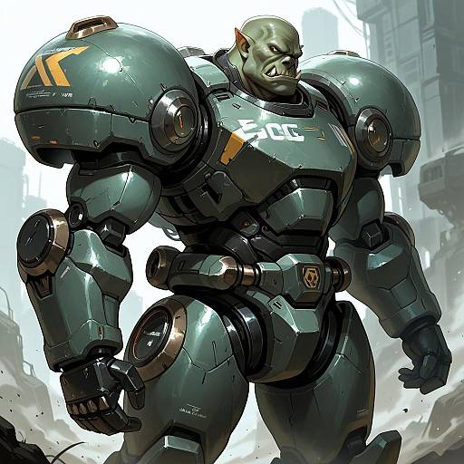 Epic Sci-Fi Mecha Orc Masterpiece