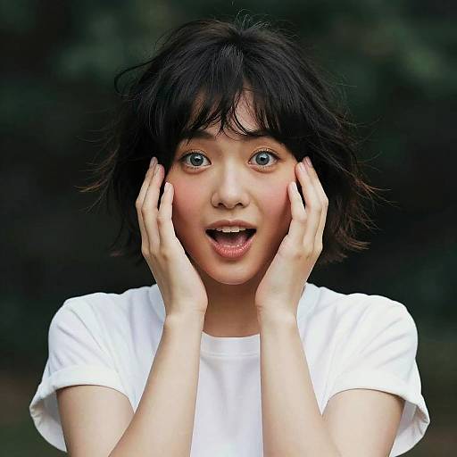 Hyper-Realistic Rainbow Paint Portrait