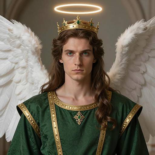 Regal Fallen Angel in Ethereal Costume