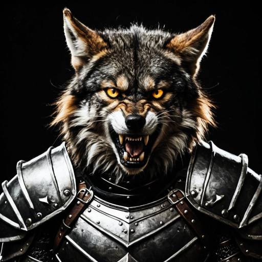 Wolf Warrior in Medieval Armor