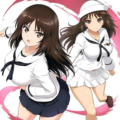 Illustration of Murakami (girls und panzer), girls und panzer in the style of Inanaki shiki