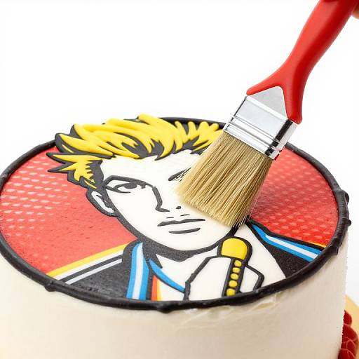 Roy Lichtenstein Style Art Cake