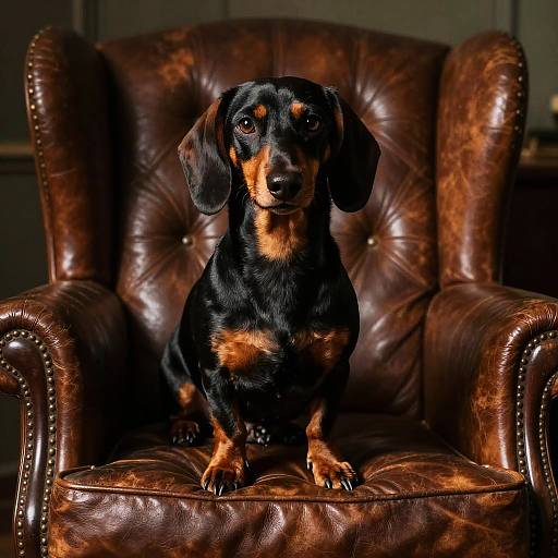 Elegant Long-Legged Dachshund Portrait