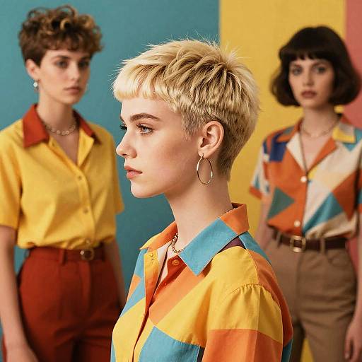 1980s Ginger Buzz Cuts Retro Style