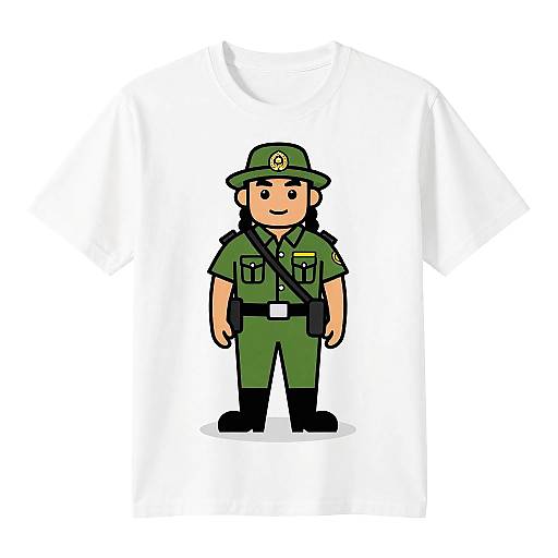 Indigenous Male Park Ranger Vector Art