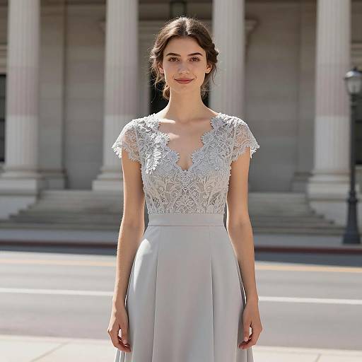 Elegant Courthouse Wedding Portrait