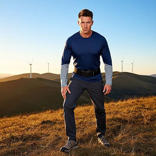 Trail Runner at Sunset Adventure