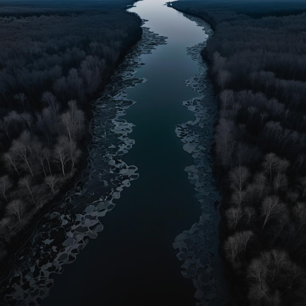 Contrasting River Landscape Adventure