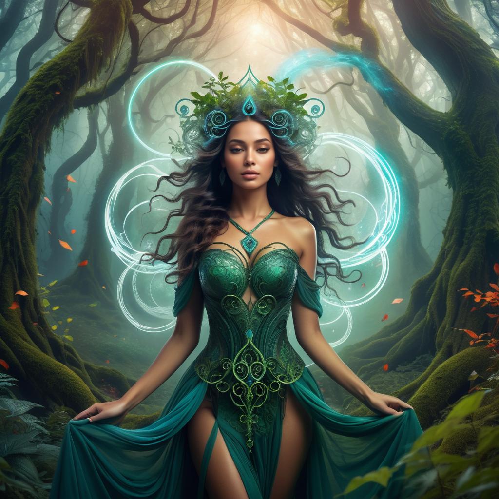 Enchanting Shapeshifter in Mystical Forest