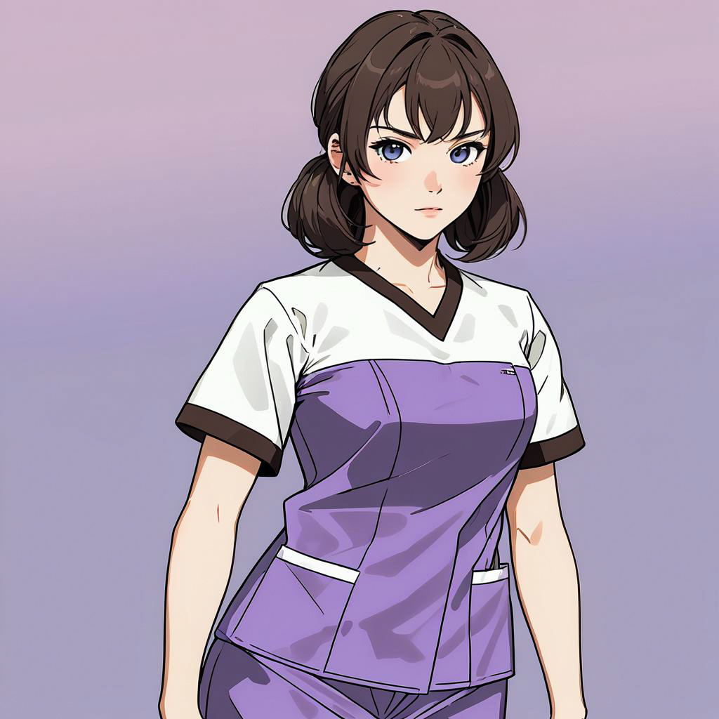 Athletic Nurse in Twilight Violet Haze