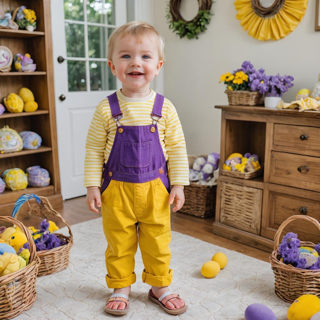 Charming Toddler Easter Outfit in Decor