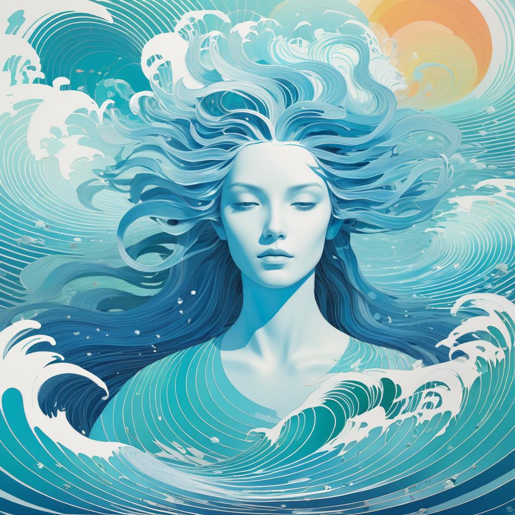 Dreamlike Illustration of Njord, Ocean Deity