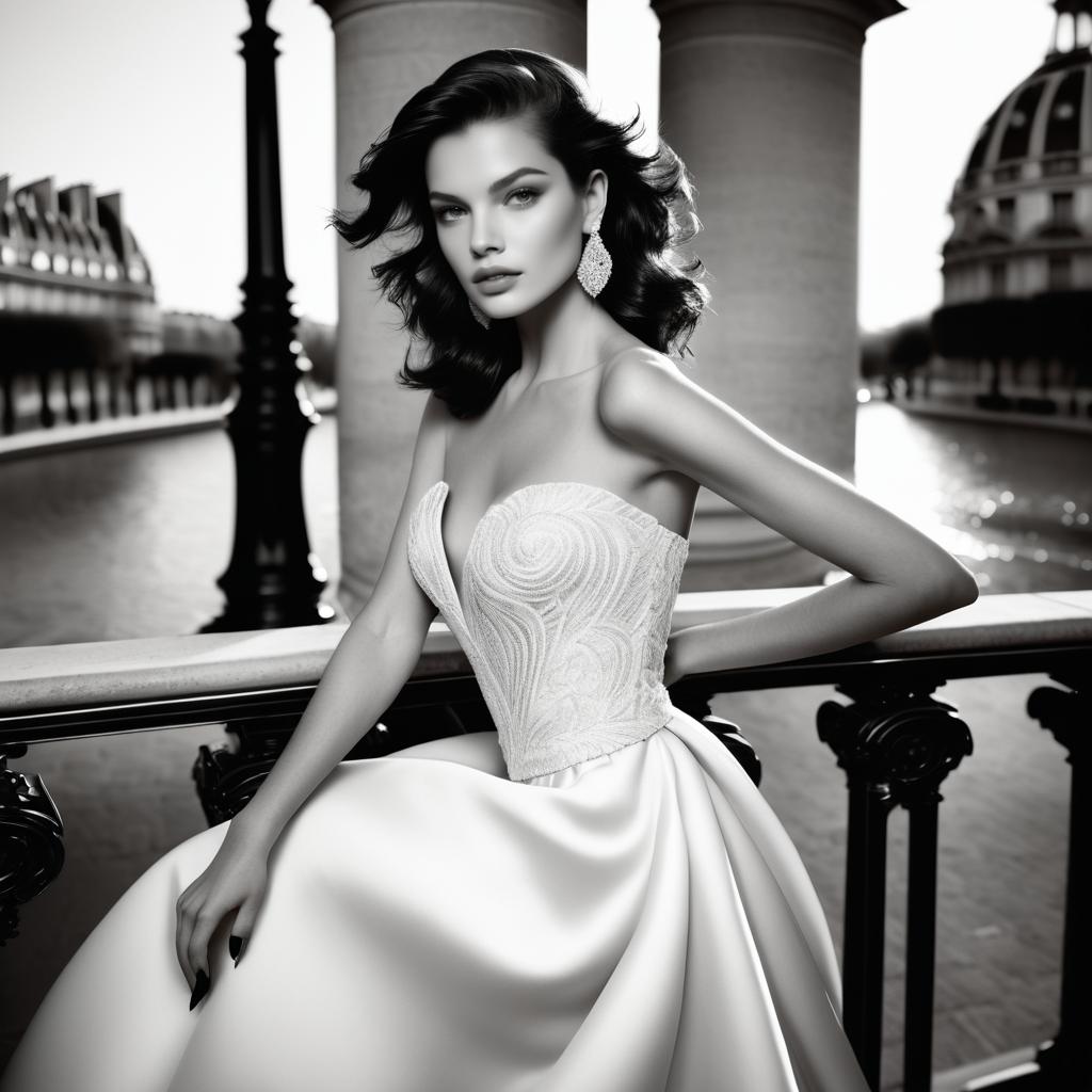 Elegant Parisian Glamour Photography