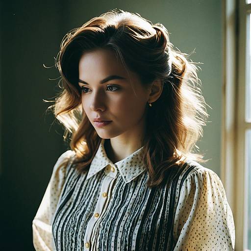 Feathered Layers Hairstyle in Vintage Fashion