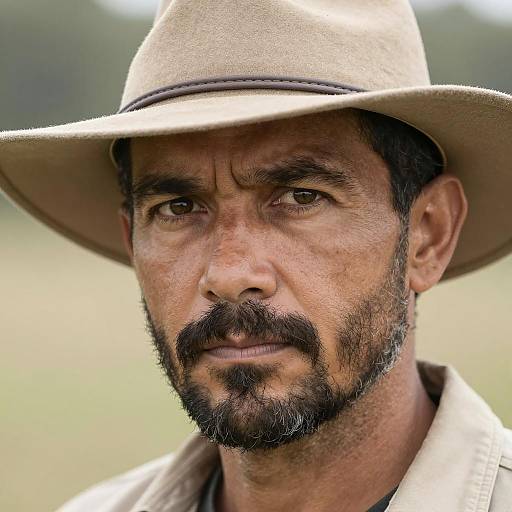 Serious Portrait of a Rugged Man