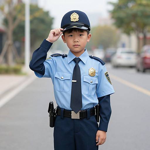 Youth Sheriff Boy in Uniform