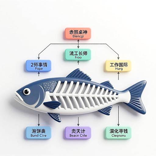 Modern Fishbone Structure Diagram
