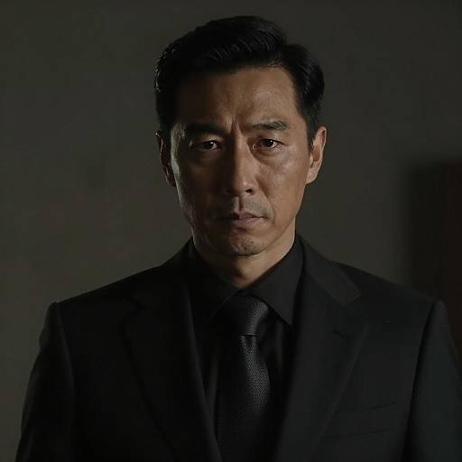 Intense Portrait in Dramatic Lighting