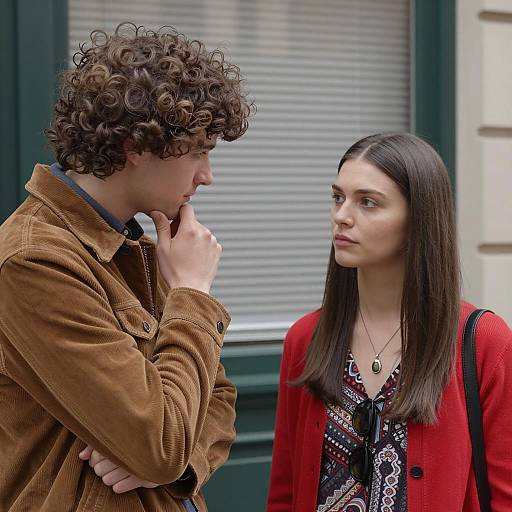 Urban Couple with Distinctive Styles