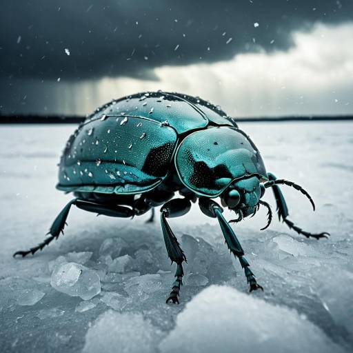 Glass Beetle on Icy Plains