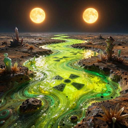 Radioactive Goo on Alien Planet