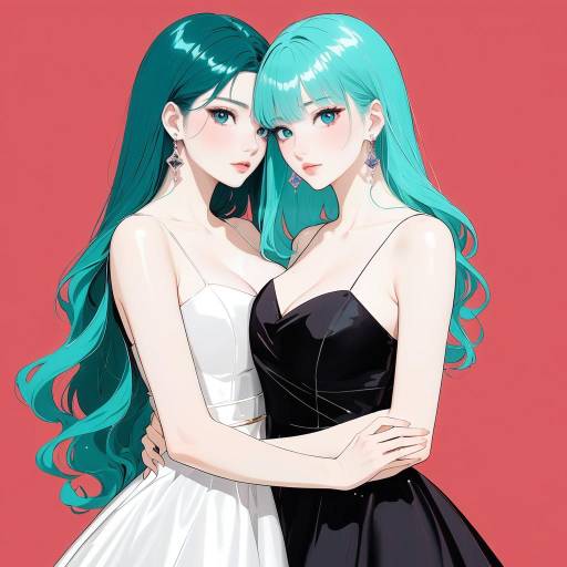 Couple Portrait: Glamorous and Shy Couple Portrait: Glamorous and Shy