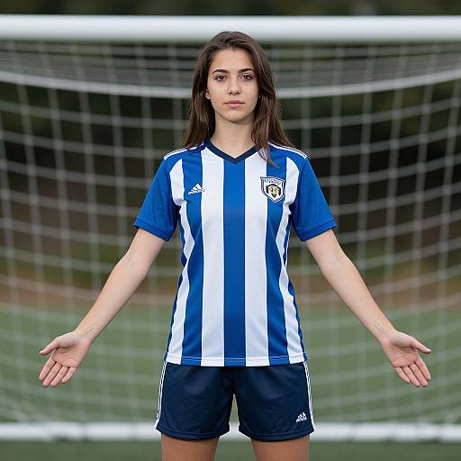 Realistic Soccer Goal Costume Portrait