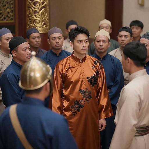 Vibrant Gathering of Traditional Figures