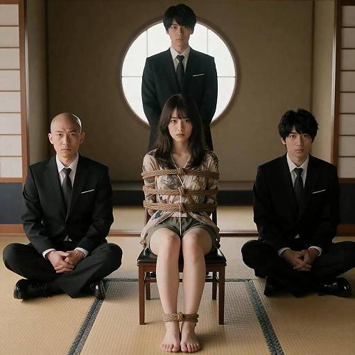 Tension in a Traditional Japanese Room