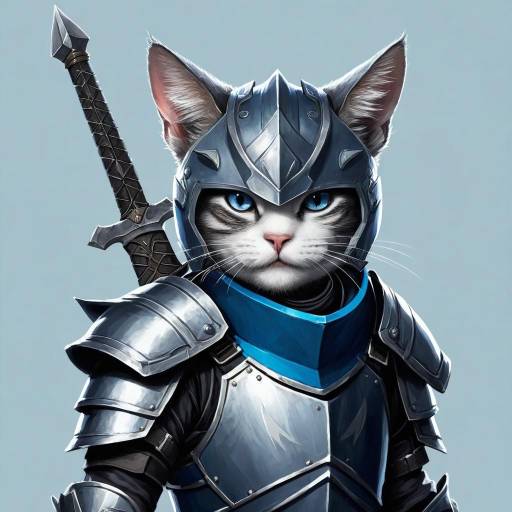 Fantasy Boy with Sword and Animal Ears