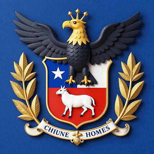 Grand Heraldic Chilean Coat of Arms