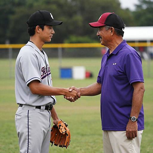 Outdoor Handshake Between Two Men