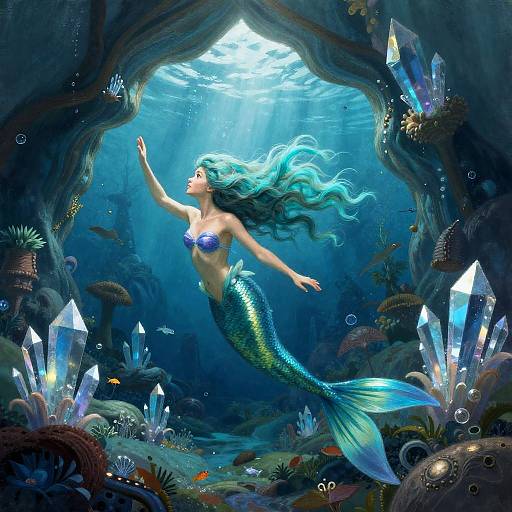 Dreamy Mermaid's Magical Underwater Quest