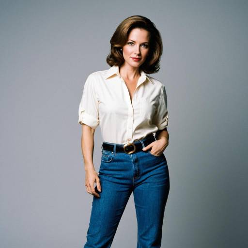Woman in 90s Casual Outfit