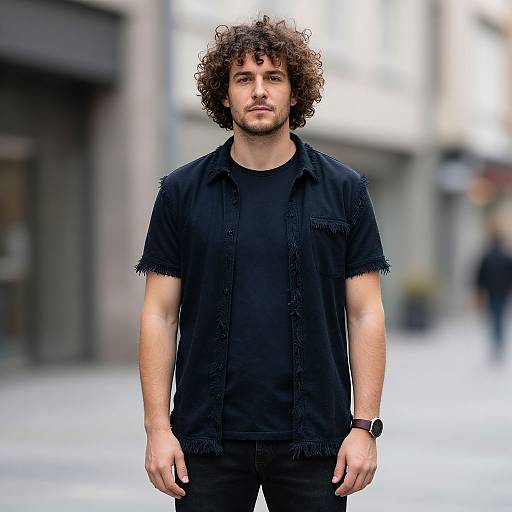 Realistic Urban Portrait of Fit Man