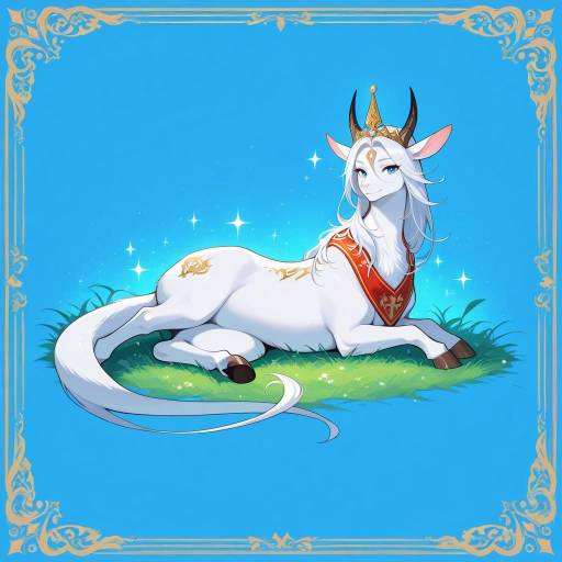 Enchanting Dragon Centaur in Fantasy Scene Enchanting Dragon Centaur in Fantasy Scene