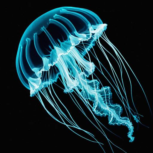 Neon Glow Jellyfish Macro Neon Glow Jellyfish Macro