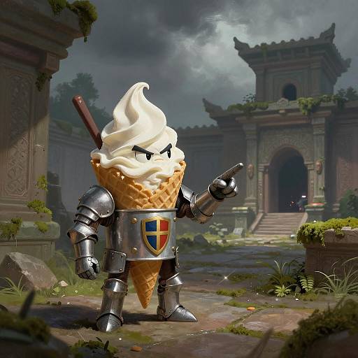 Epic Ice Cream Explorer in Ancient Temple
