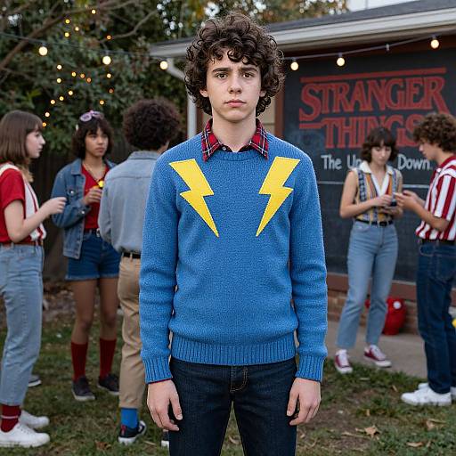 Teen Boy in Stranger Things Costume
