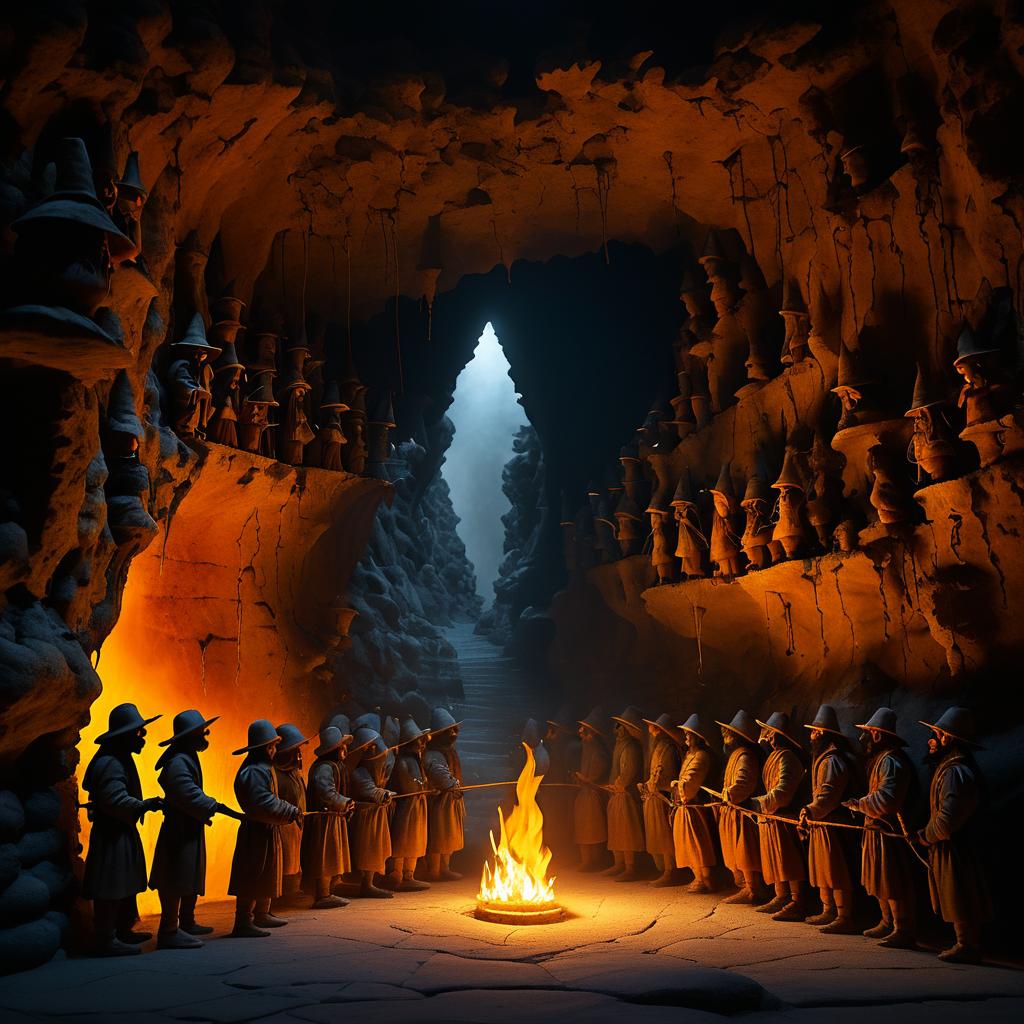 Surreal Shadows: A Cave of Illusions