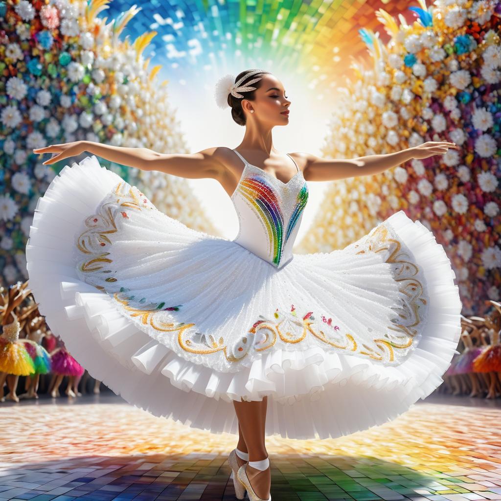 Graceful Ballerina at Rio Carnival