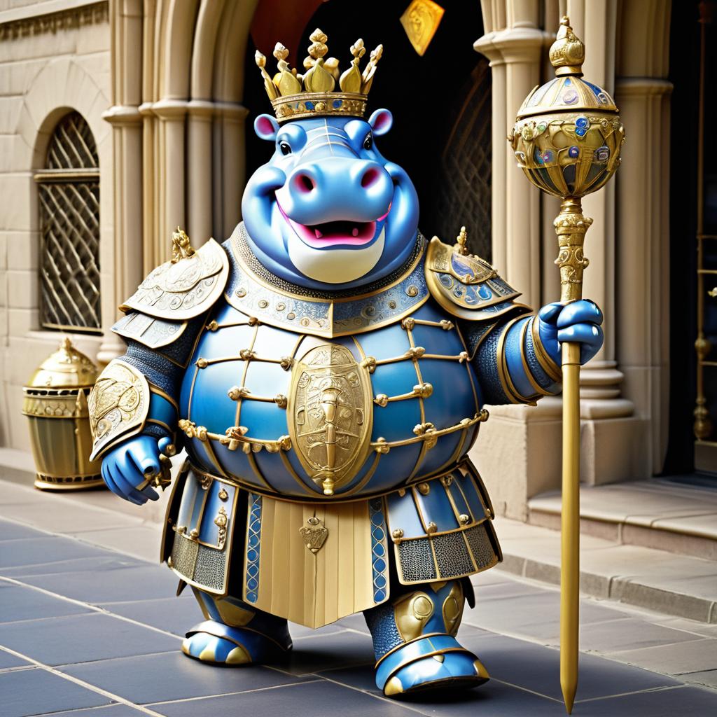 Regal Hippo King in Splendid Armor