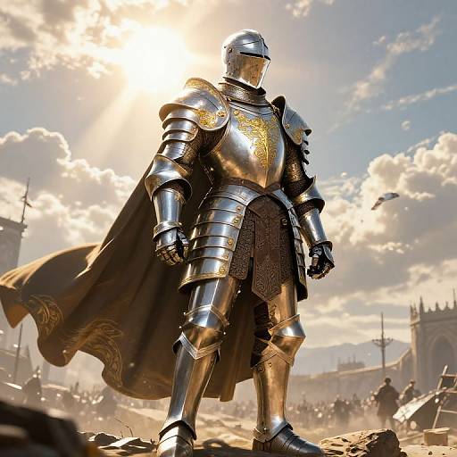 Heroic Paladin in Radiant Plate Armor