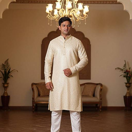 Man in Traditional Indian Attire