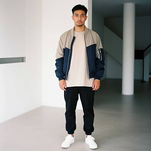 Stylish Man in Minimalist Fashion