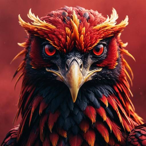 Hyperrealistic Phoenix Portrait