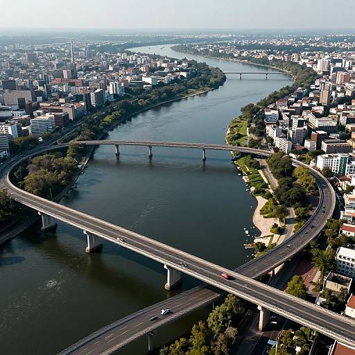 Surreal Endless Looping Bridge River